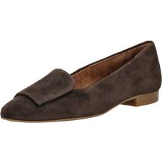 Suede Ballerinas Paul Green Kiki Womens Ballerina Shoes - Brown