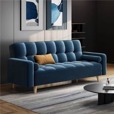 Yaheetech 2 Clic Clac Bed 85cm H X 185cm W X 87cm D Sofa 3 Seater