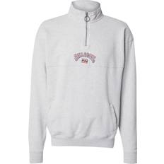 Billabong Herr Tröjor Billabong Burleigh Half Zip Sweatshirt - Light Grey Heather