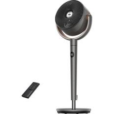 Floor Fans Dreo Pedestal Oscillating Fan Black and Carmel