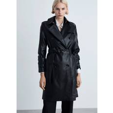 Mango Trench Coat - Black