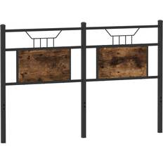 Beds & Mattresses Astoria Grand Brown Oak 183 cm Engineered Wood And Steel 91.5cm H x 142.5cm W x 3cm D Headboard
