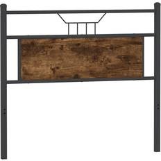 Beds & Mattresses Astoria Grand Brown Oak 183 cm Engineered Wood And Steel 91.5cm H x 113cm W x 3cm D Headboard