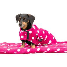 Supreme Products Dotty Fleece Dog Coat S Paradise Pink