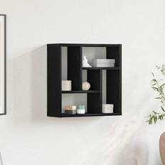 Brayden Studio Engineered Wood 45.1 x 16 x 45.1 cm Black Oak Wall Shelf