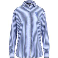 Lauren Ralph Lauren Dame Overdele Lauren Ralph Lauren Bluse Kotta - Royalblå/Hvid