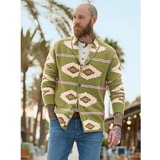 Green Cardigans Joe Browns Men's Aztec Cardigan - Green