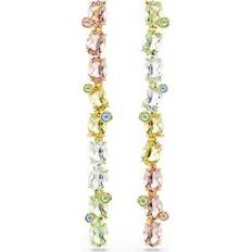 Guldbelagt Øreringe Swarovski Gema Gold Coloured Ear Studs - Guld/Lysegrän/Pitaya