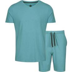 Light & Shade And Mens Classic V Neck Pyjama Set Blue