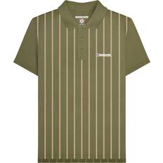 Lambretta Poloshirt für Herren - Khakigrün/Cremefarbe