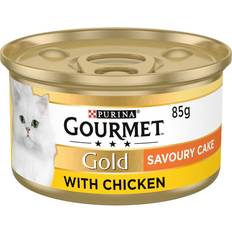 Gourmet Pets Gourmet Gold Tinned Cat Food Savoury Cake Chicken 85g Pack of 12