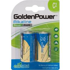GoldenPower Alkaline C Batterier LR14 2-pack