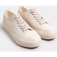 Yours Natural Brown Canvas Trainers In Extra Wide eee Fit - 8EEE