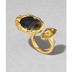 Agate Rings Alexis Bittar Brut Coin Open Ring - Banded Agate