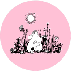 Rosa Grytunderlägg Opto Design Moomin Hug 21 cm Rosa Ø21 Grytunderlägg