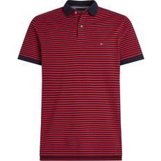 Tommy Hilfiger Orange Polo Shirts Tommy Hilfiger Textured Piqué Polo Shirt Casual Cotton - Red