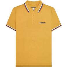 Gold - Men Polo Shirts Lambretta Mens SS25 Triple Tipped Polo Shirt - Gold