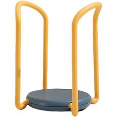 Blåa Diskställ Tomtop Jms Bowl Organizer Multiple Functional Retractable Drying Rack for Kitchen Counter Yellow and Blue Dish Drainer
