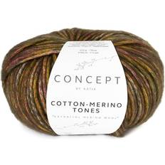 Cotton Merino Tones 50g Olivgrönt Brunt