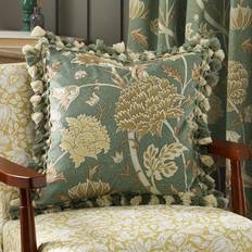 Morris & Co Cushion Covers Morris & Co Cray Floral Square Throw Pillow Cushion Cover Yellow
