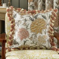 Morris & Co Cushion Covers Morris & Co Cray Floral Square Throw Pillow Cushion Cover Orange