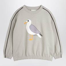 128/134 Sweatshirts Barnkläder Mini Rodini Gray Sweatshirt With Seagull Print - 92/98 CM