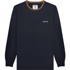 Lambretta Jumpers Lambretta Mens Knitted Tipped Jumper - Navy