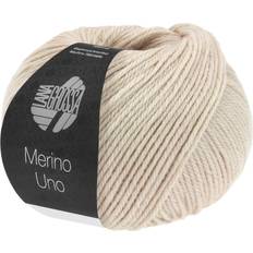 Merino Uno Garn 55 Beige Grå