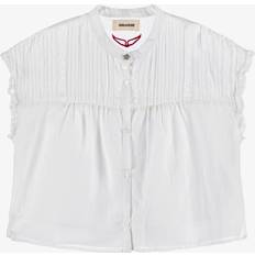 White Blouses & Tunics Zadig & Voltaire Girls White Cotton Viscose Voile Blouse - White