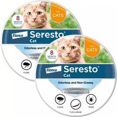 2 x Seresto 8 Month Flea & Tick Collars Cat