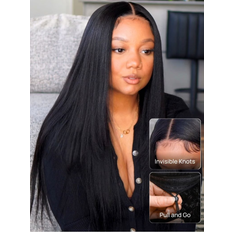 Hair Products Nadula Yaki Straight 7x5 5x5 HD Lace Bye Bye Knots