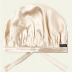 Hair Products LilySilk Silk Sleep Caps Premium Silk Elastic Band In The Back Gravel Gold