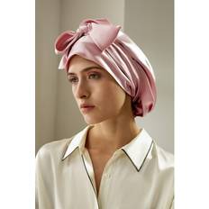 Hair Products LilySilk Premium Silk Bonnet With Tie Gentle On Delicate Hair UK Rosy Pink