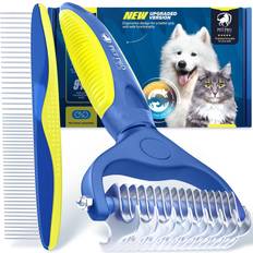 Petproved Dematting Comb for Dogs Cats Dog Grooming Brush Undercoat Rake