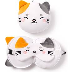 Sleep Masks Puckator Relaxeazzz Travel Pillow & Eye Mask Adoramals Lola the Cat