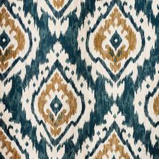 Pineapple Elephant Suri Ready Made Eyelet Curtains Teal 137cm Width x 168cm