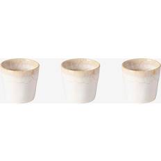 Stengods Espressokoppar på rea Costa Nova Espressomugg Grespresso 3-pack Vit Espressokopp