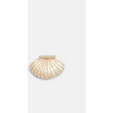 White Hair Clips Stradivarius Seashell Hair Clip White OS