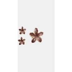 Stradivarius Pack of 3 Floral Hair Clips Brown