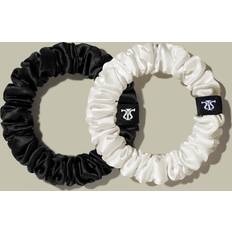 Minnie Classic Silk Scrunchies Set 100% Pure Soft And Durable United Kingdom Black Natural White