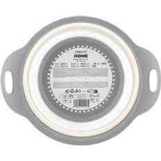 Grey Colanders Collapsible 29 x 23.5 cm Grey White Colander