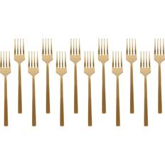Gold Cake Forks Argon Tableware Stainless Steel Forks 15cm Pack of 12 Gold Cake Fork