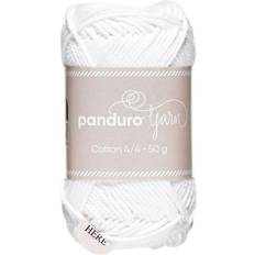 Panduro Garn Cotton 4/4 50 g hvid
