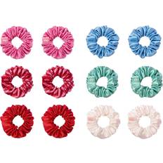 Hair Ties Slip Pure Silk Minnie Scrunchies Set of 12