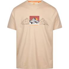 T-shirts Trespass Mens Casual Printed T-Shirt Grande - Soft Stone
