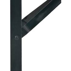 Black Table Legs Borough Wharf Black Steel Standard Adjustable Armrests 2.8cm H X 45cm W X 22cm D Table Leg