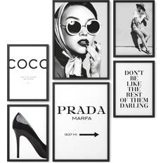 Prada Affischer Coco Set om 6 Poster