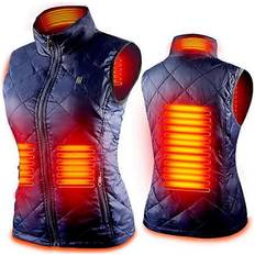 Hiigyl Women's Heated Vest With 4 Heating Zones - Blue