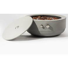 Latitude Run Small Concrete Round Fire Pit Bowl Concrete 10.43 H x 23.6 W x 23.6 D