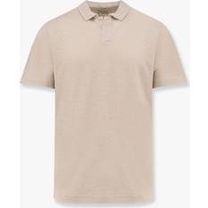 Hør Polotrøjer MC2 Saint Barth Logo Polo Knaplukning Linnedssammensætning - Beige